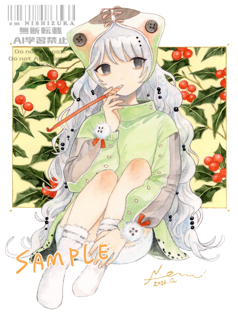原画「モクメシャチホコちゃん」