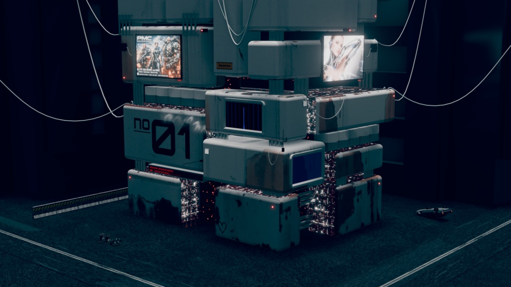 SF・サイバーパンク風「STARTING SOON」配信待機動画|ループ対応・商用利用可