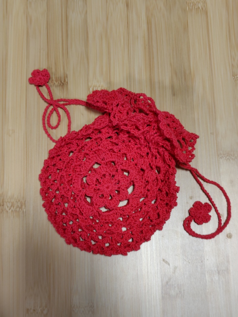 秘石入れっぽい巾着(赤)