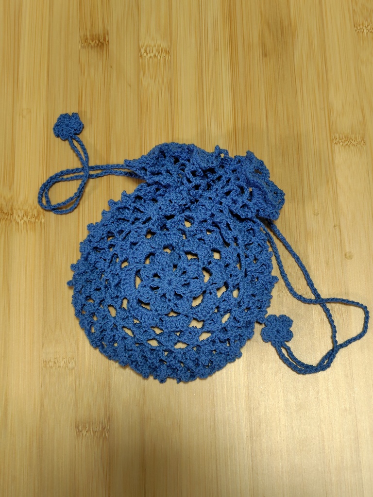 秘石入れっぽい巾着(青)