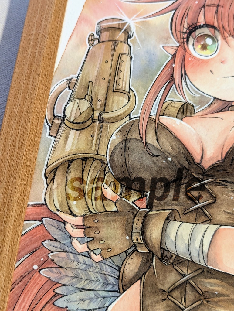 手描きアナログ原画「ガンアームの天使娘2」