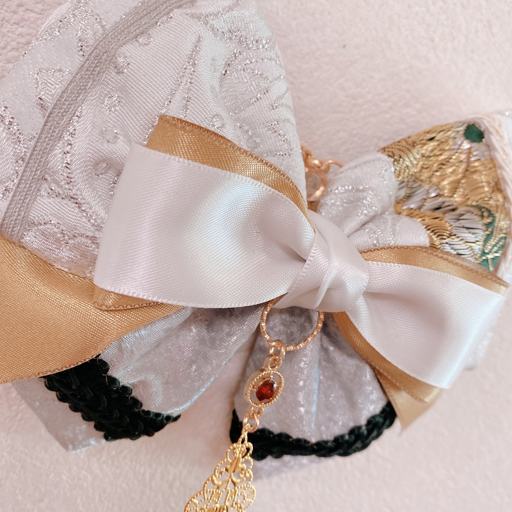 鶴丸国永イメージ バッグチャーム リボン