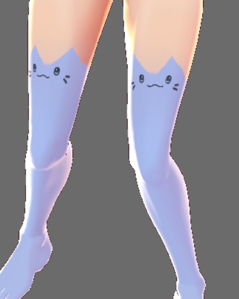 Vroid cat thigh socks
