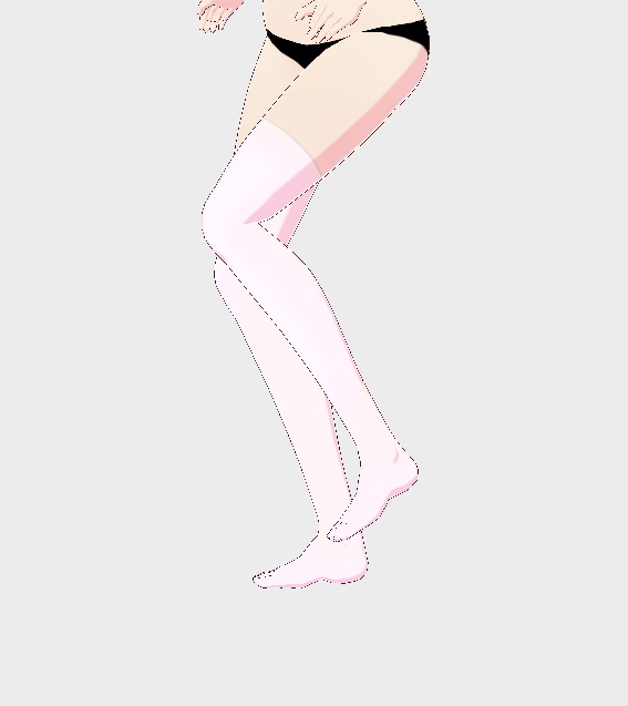 Plain color vroid socks variety