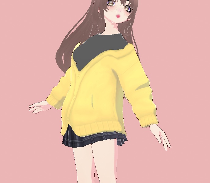 Cute Open Cardigan for VRoid Studio