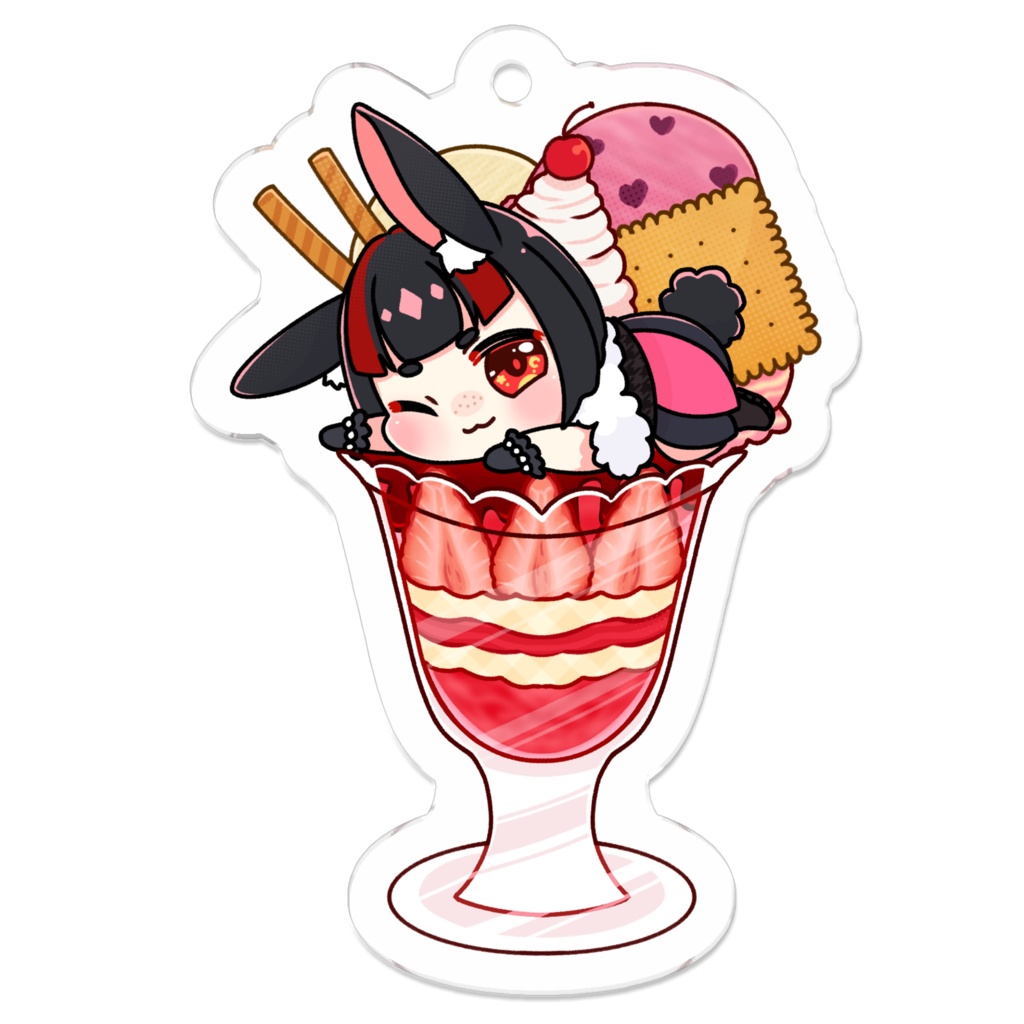 初月とと子2周年記念 ぱふぇきーほるだー