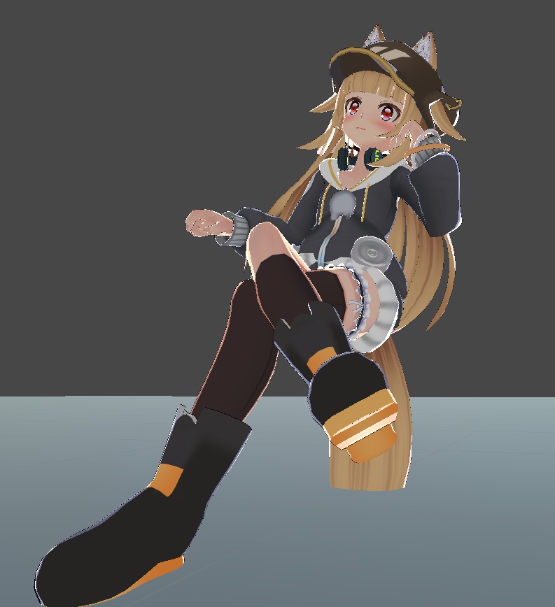 【再配布可能】ループアニメーション【VRC想定AFKなどに(足を組んで待つ)】