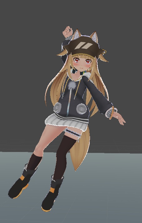 【再配布可能】アニメーション【VRC想定(傘を使って着地)】