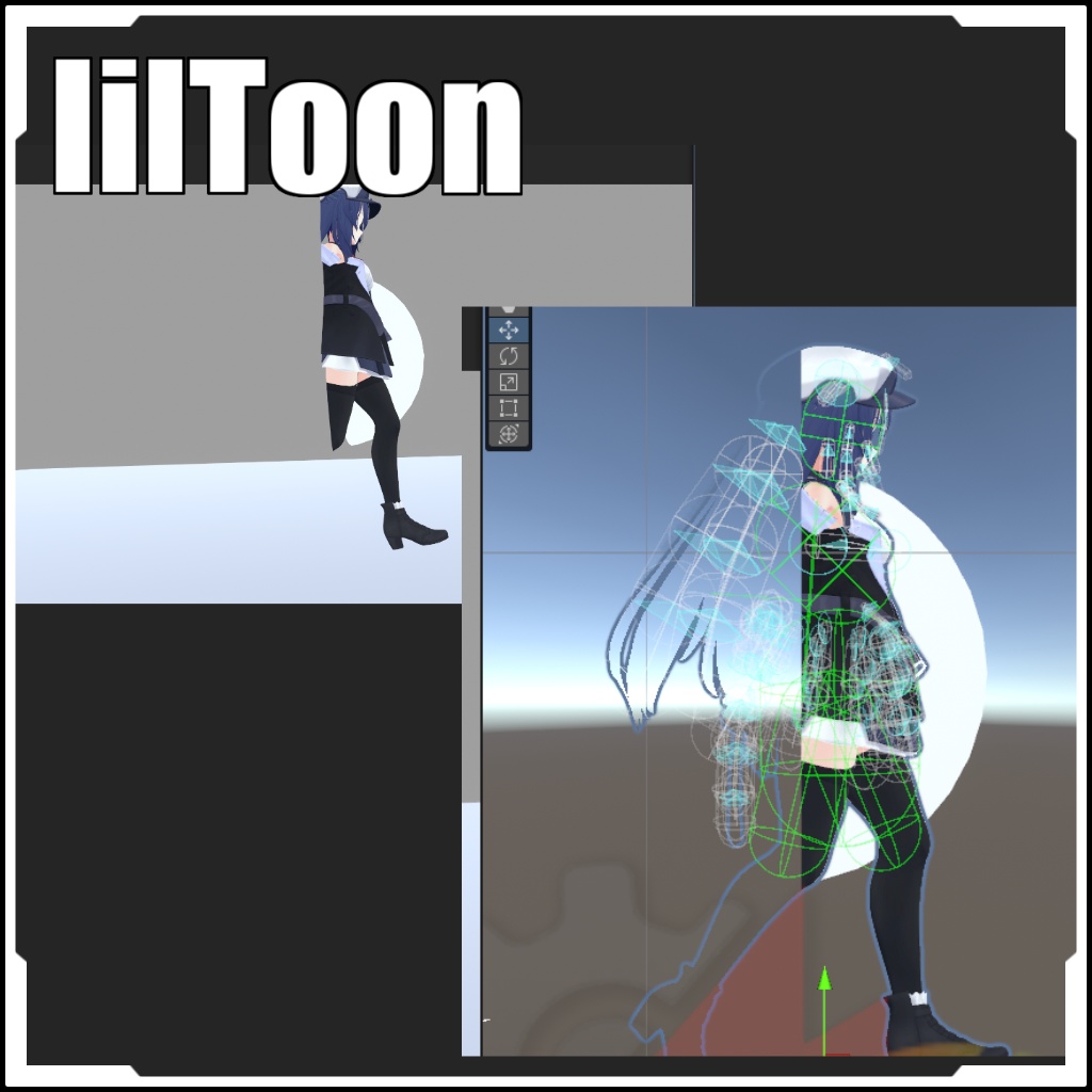 【VRCに簡単導入!】次元の扉的な ステンシルセット【prefabセット付】