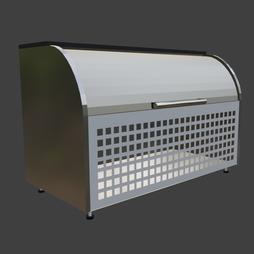 アパートのゴミ箱