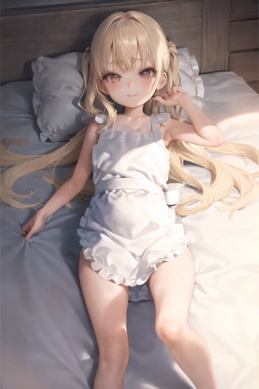 裸エプロン少女集