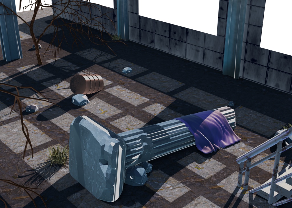 廃墟(建物3Dモデルセット) (Ruins)