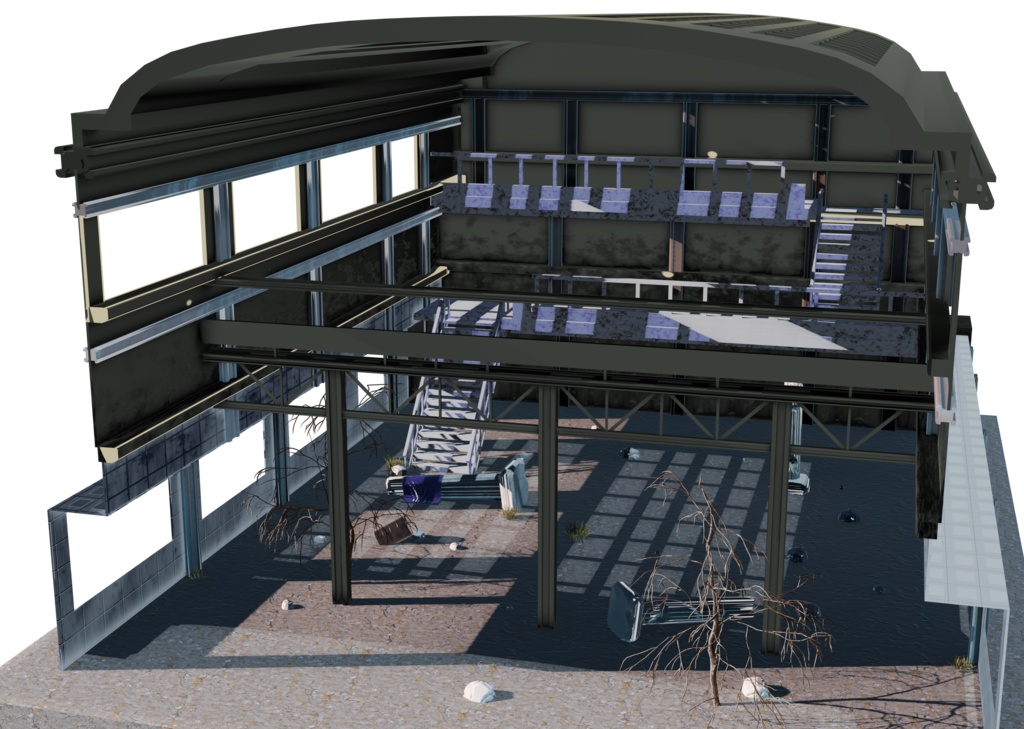 廃墟(建物3Dモデルセット) (Ruins)