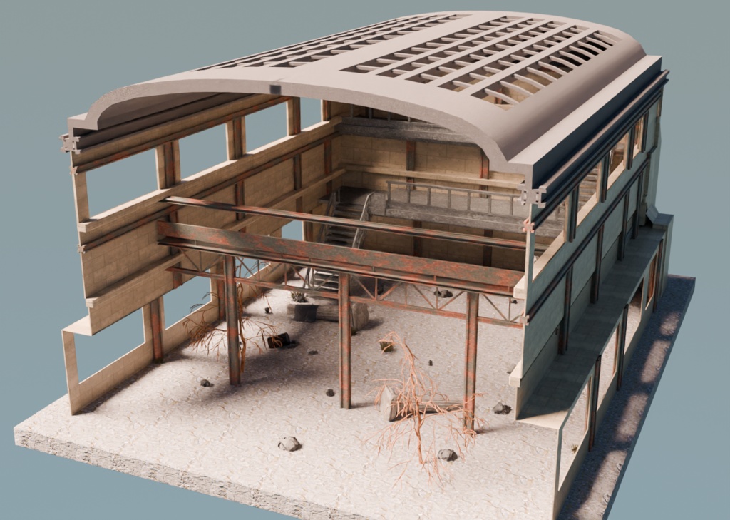 廃墟(建物3Dモデルセット) (Ruins)