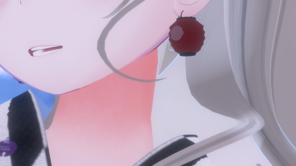 VRChat向け ～提灯の耳飾り～