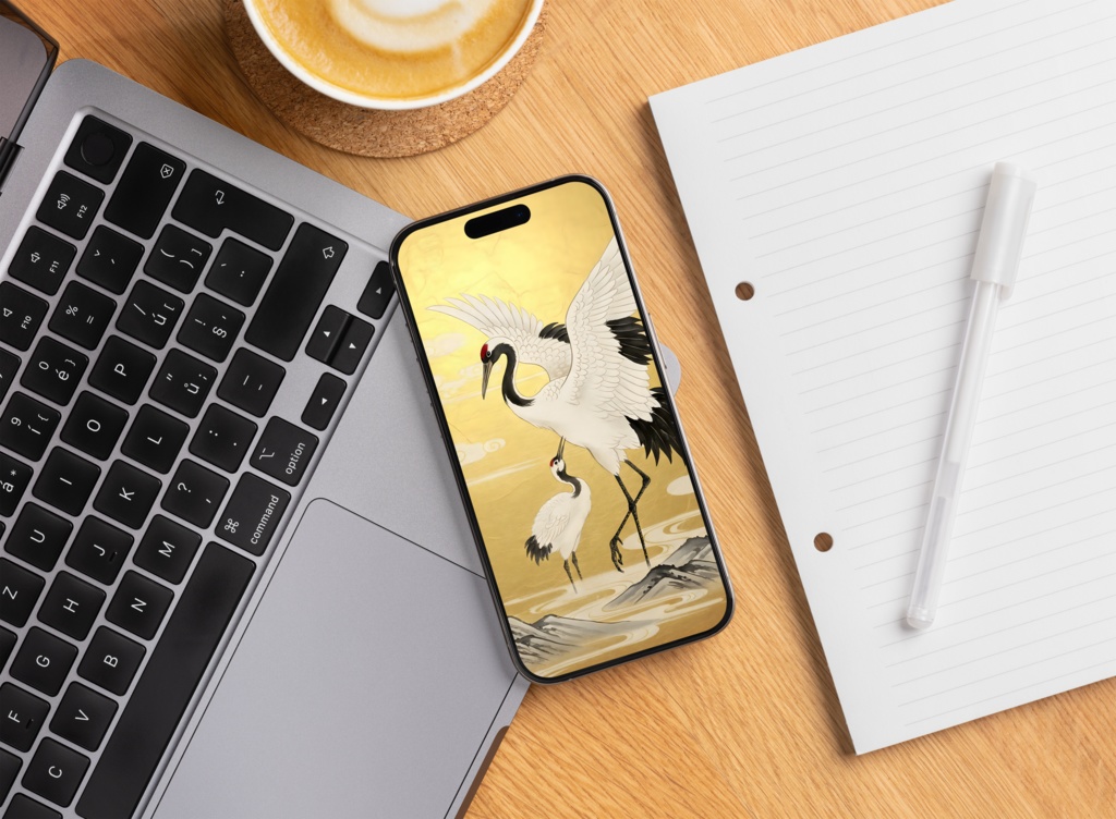 Gold Cranes金彩の双鶴図 ― 幸運を呼ぶ和風インテリア