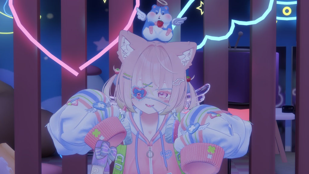 ふたごいちごヘアーアクセサリー