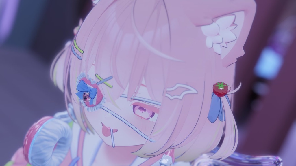 ふたごいちごヘアーアクセサリー