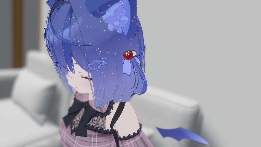 ふたごいちごヘアーアクセサリー