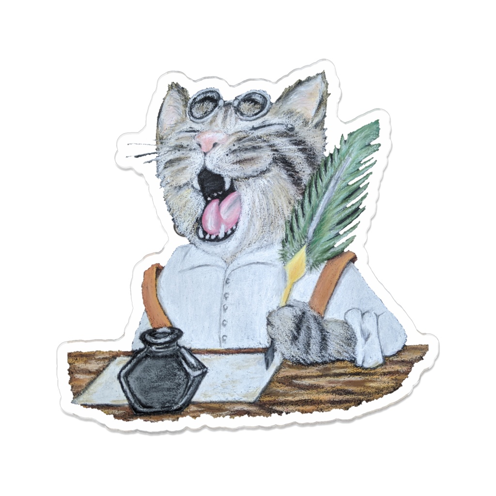 アクリルバッジ　猫A