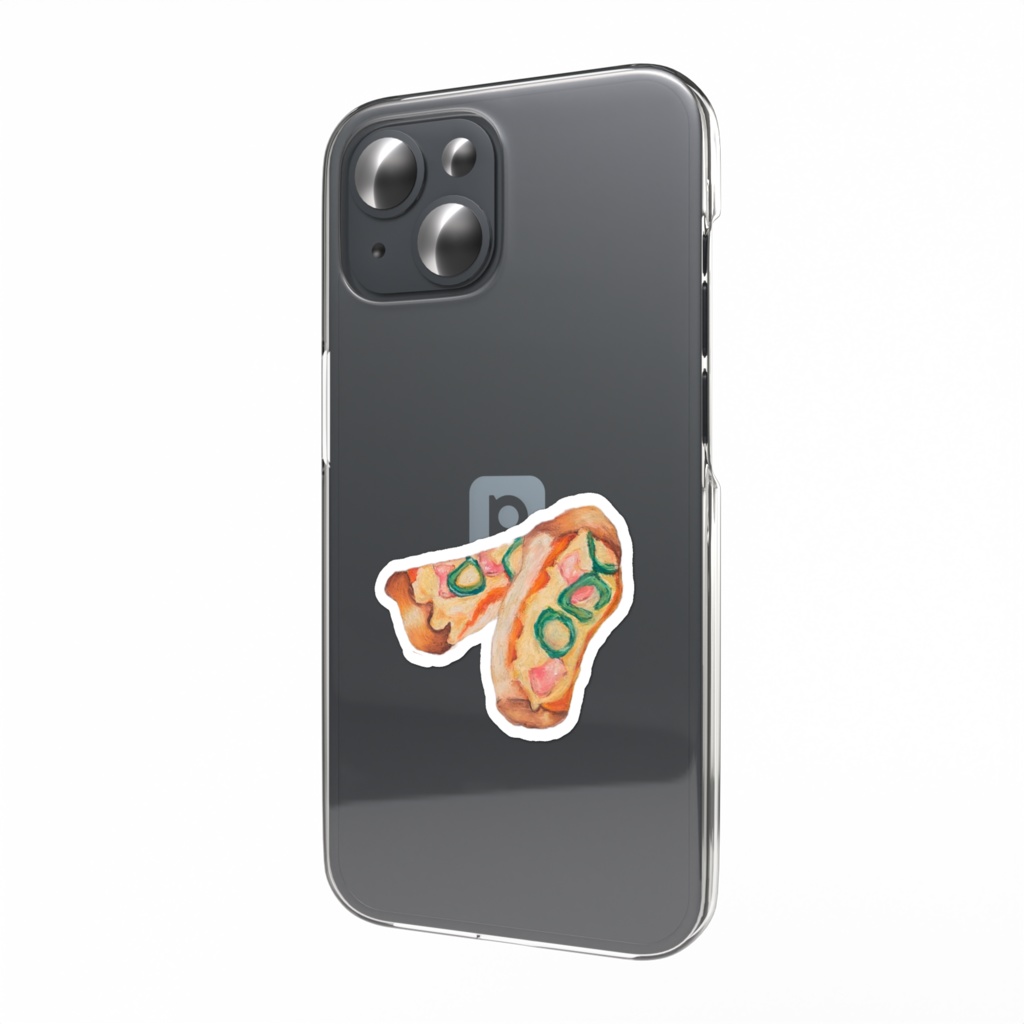 スマホステッカー　ピザトースト