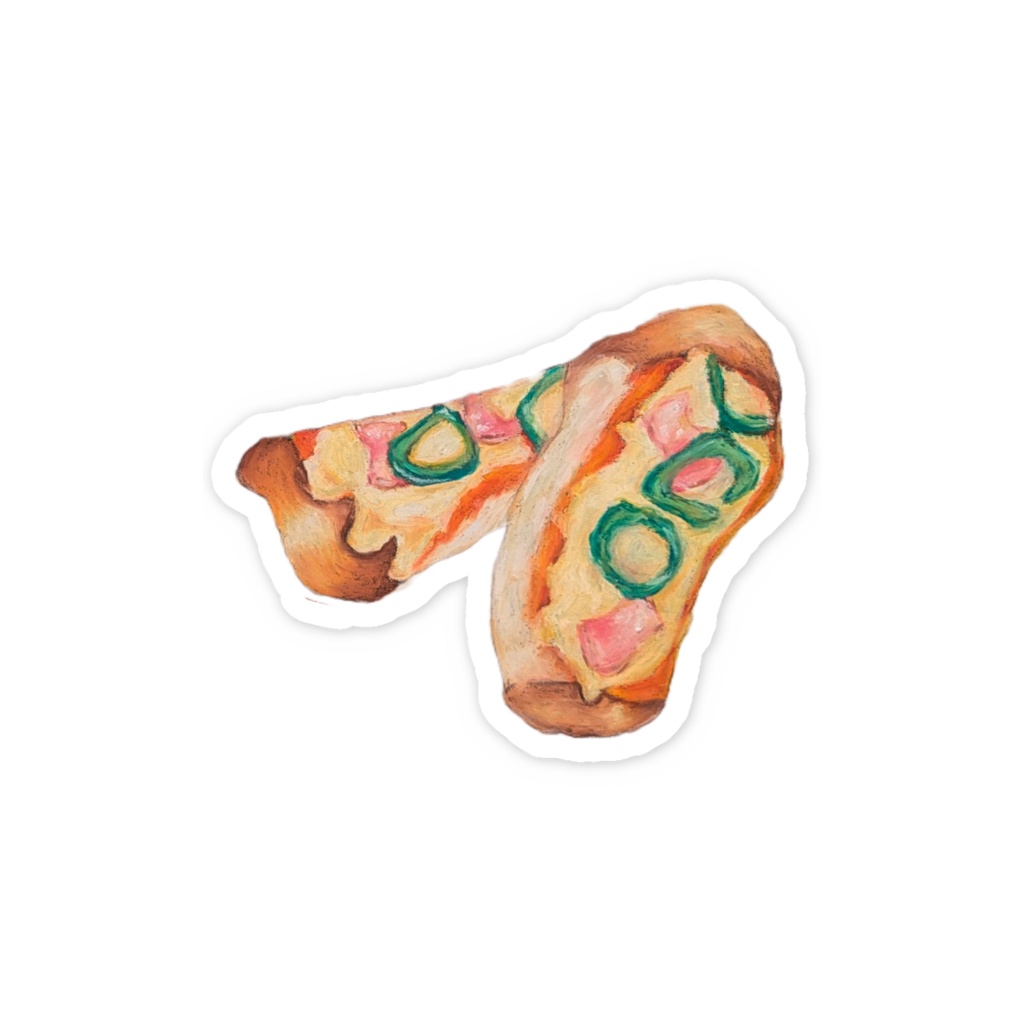 スマホステッカー ピザトースト