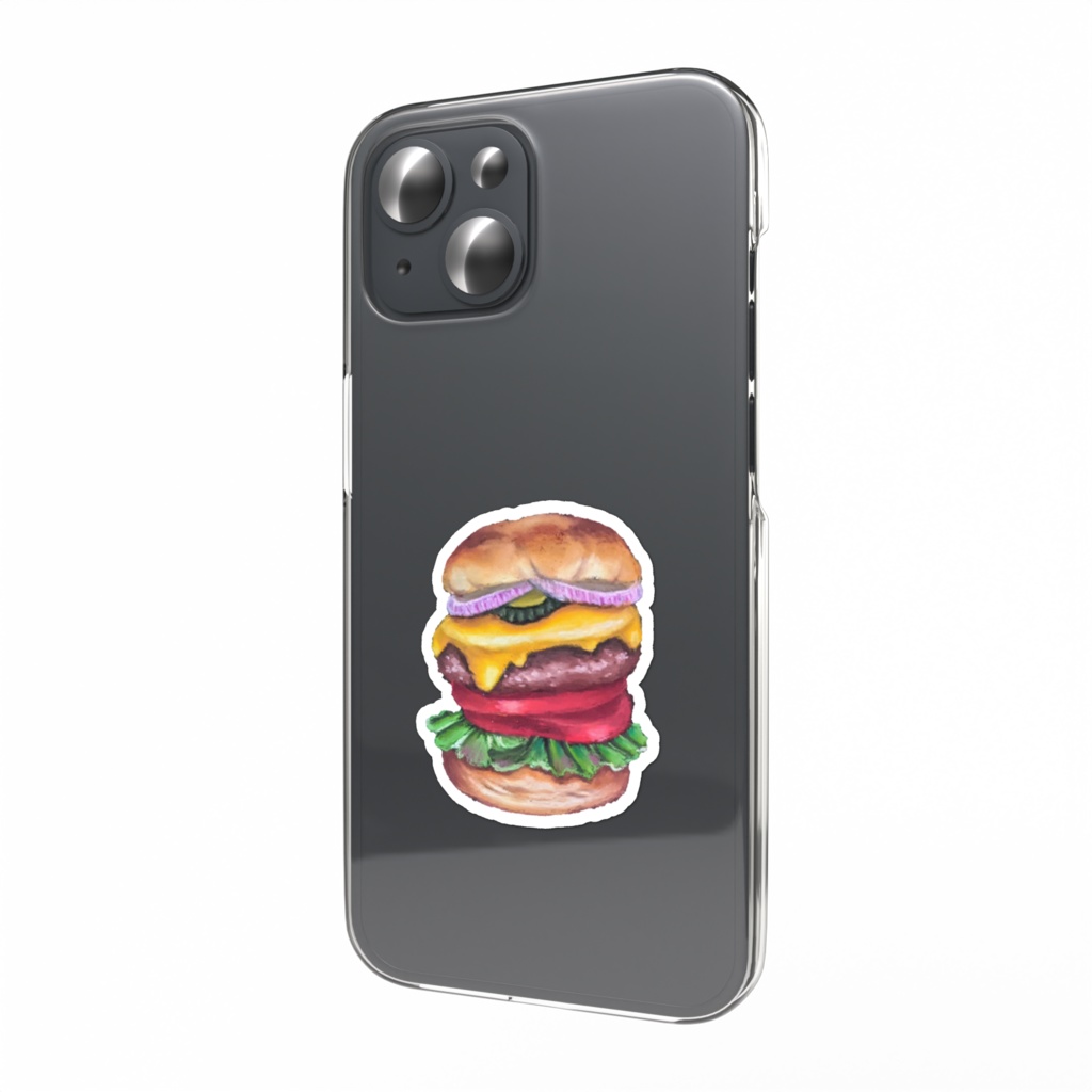 スマホステッカー　ハンバーガー