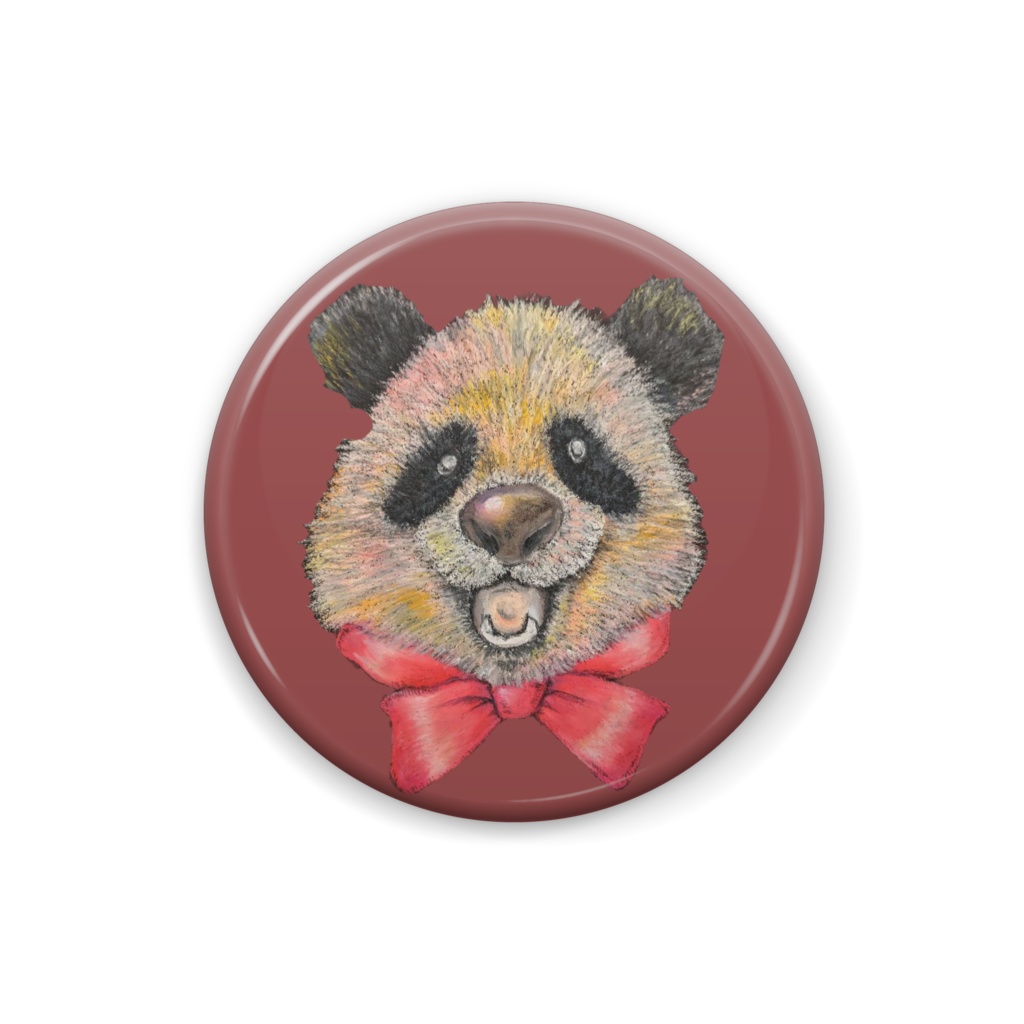 缶バッジ　パンダ