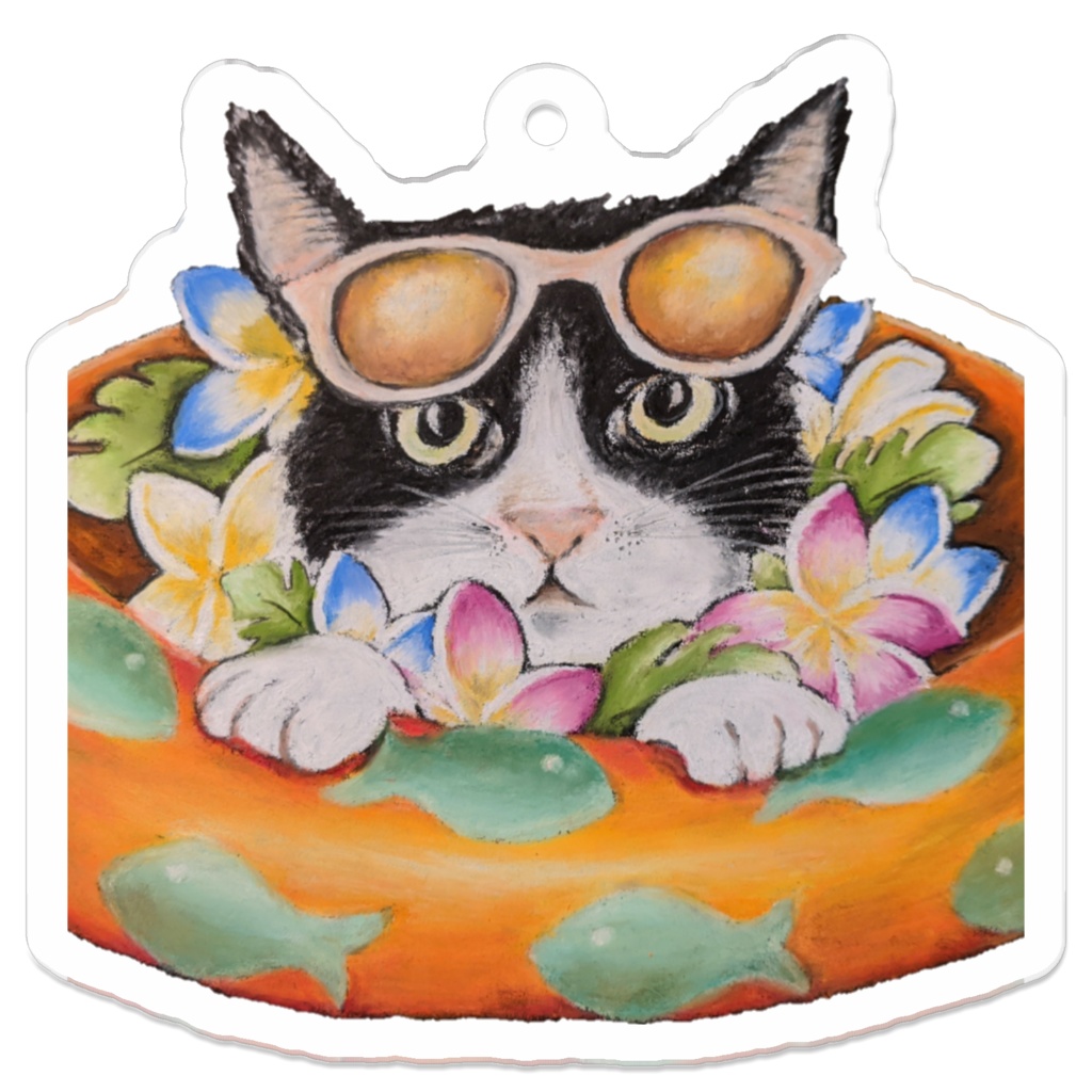 アクリルキーホルダー　猫B