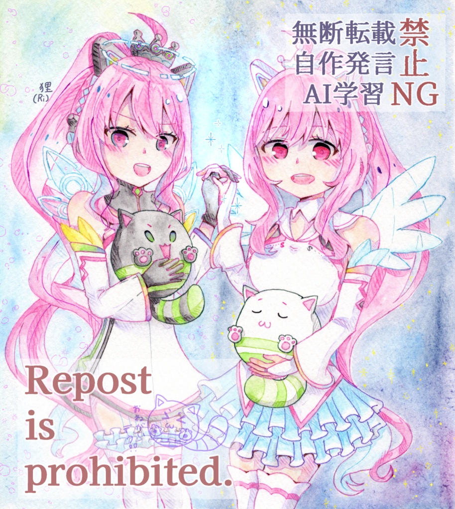 AI次元レイグレ&TΑMΑ猫アクリルスタンド