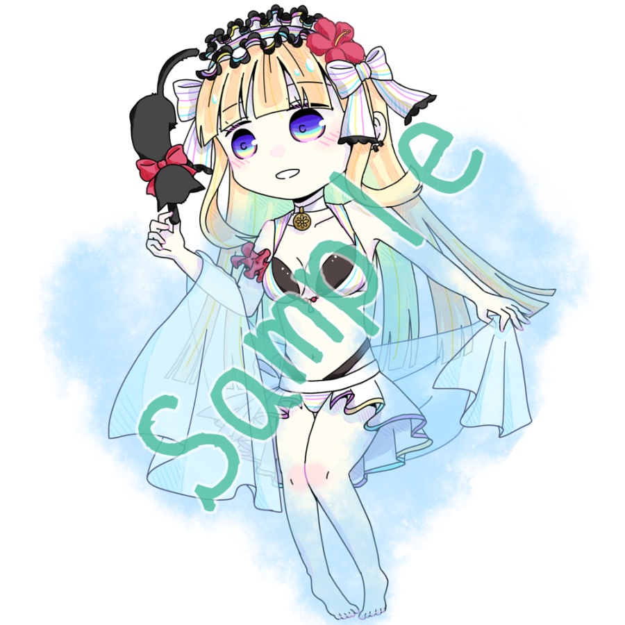 奈奈＆ミカエルアクリルキーホルダー＆ポストカードセット　※匿名配送