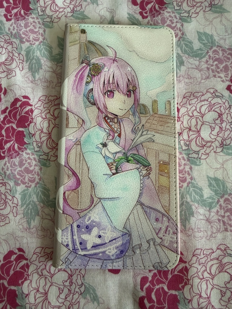 和風×スチームパンク×花のレイシスチケットホルダー