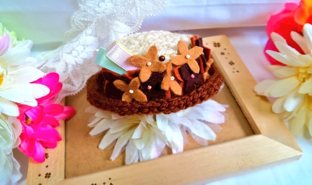 10cmぬいサイズのカンカン帽シリーズ