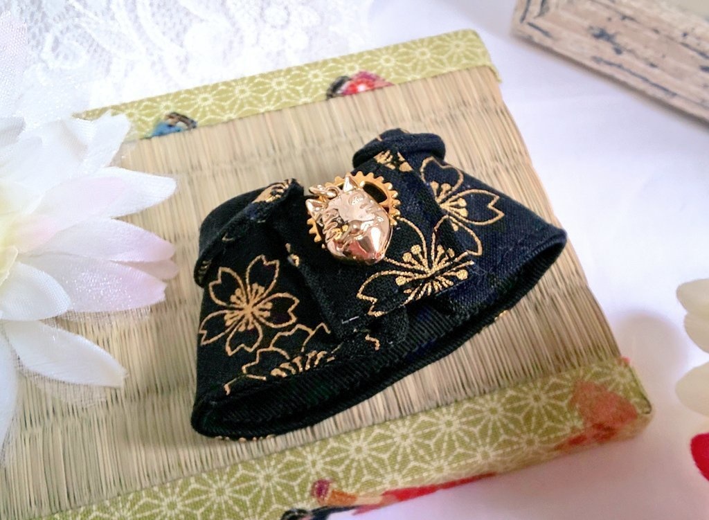 10cmぬいサイズ帽子&ケープセット◆桜紋シリーズ