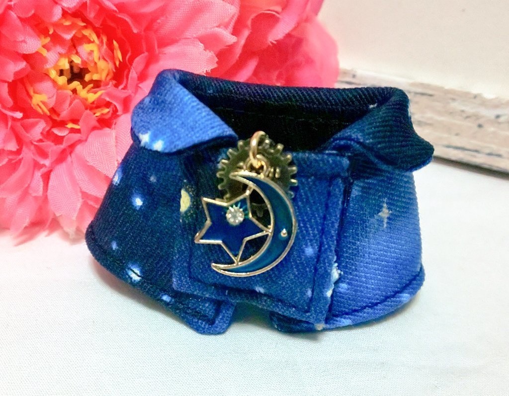 10cmぬいサイズ帽子&ケープセット◆夜空(ネイビー)シリーズ