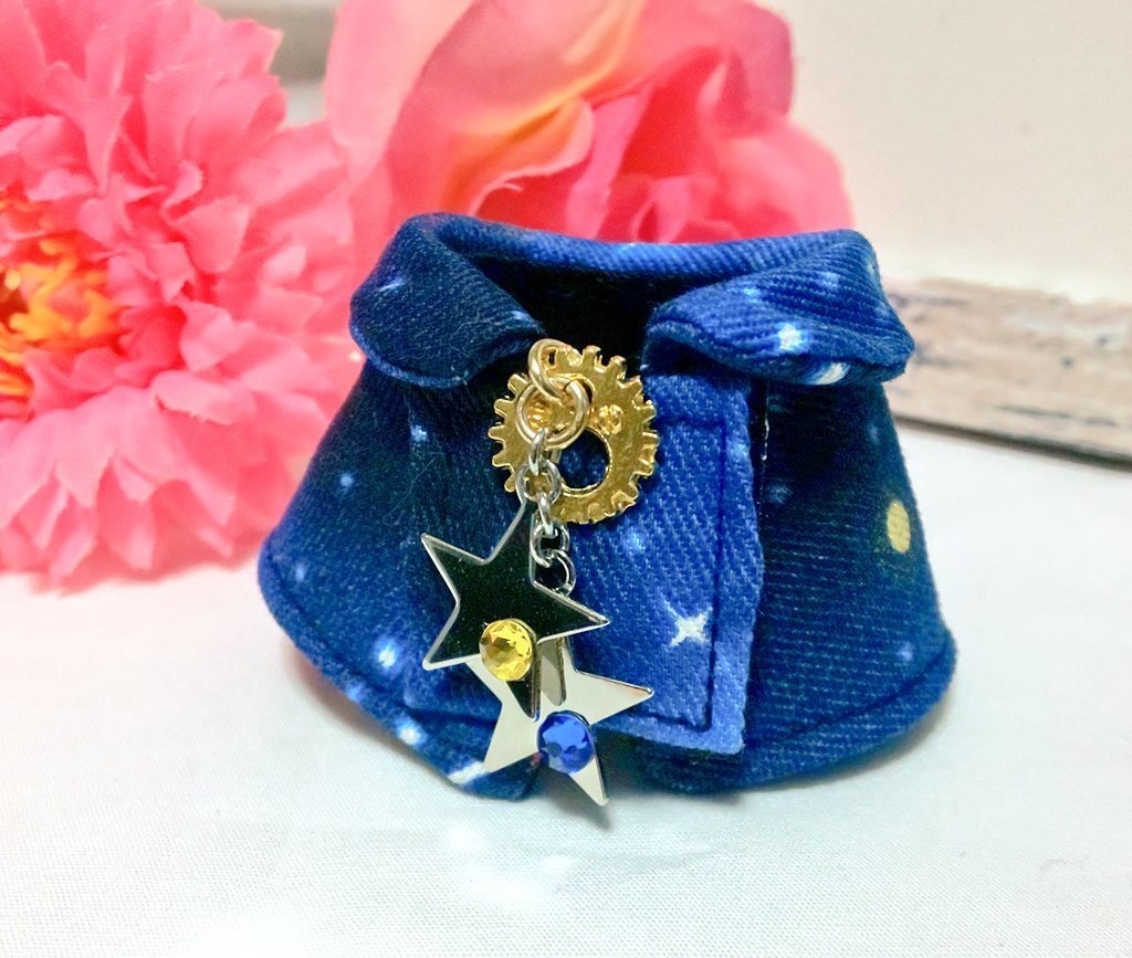 10cmぬいサイズ帽子&ケープセット◆夜空(ネイビー)シリーズ