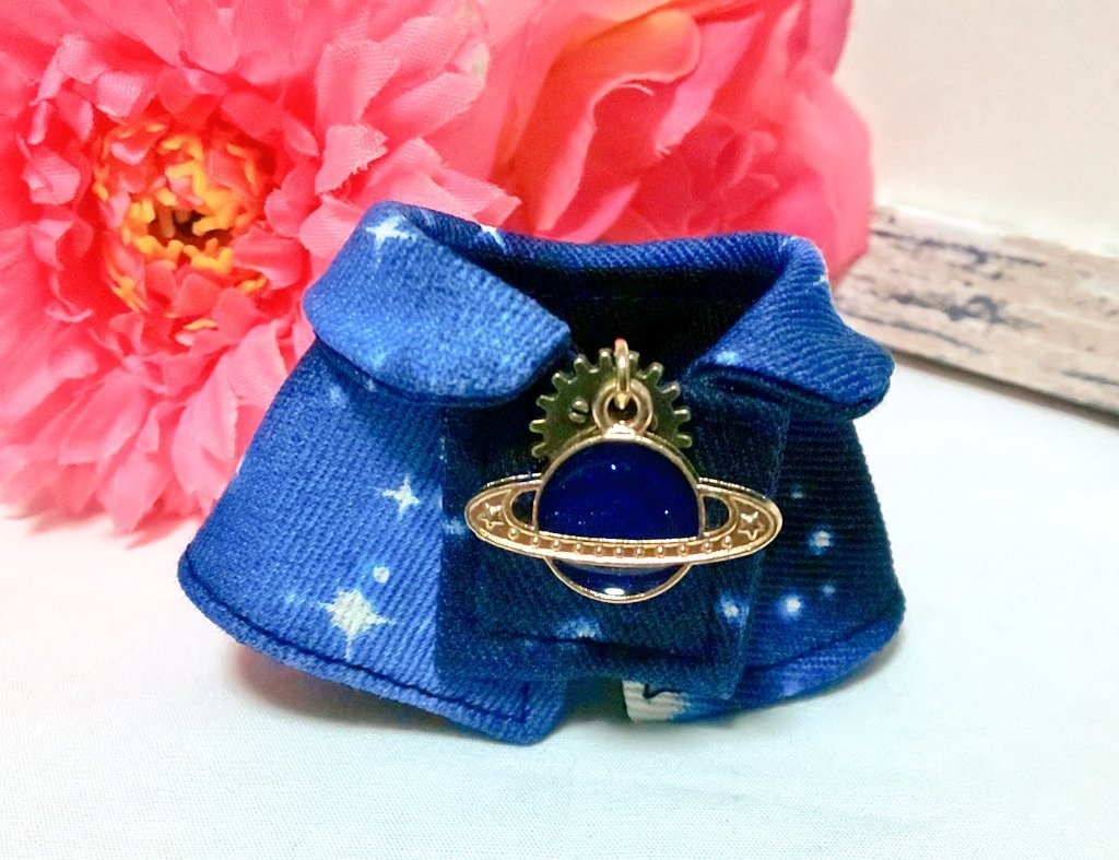 10cmぬいサイズ帽子&ケープセット◆夜空(ネイビー)シリーズ