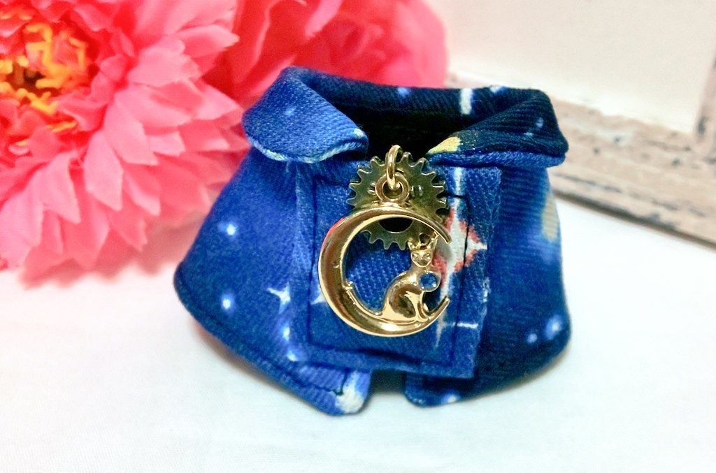 10cmぬいサイズ帽子&ケープセット◆夜空(ネイビー)シリーズ