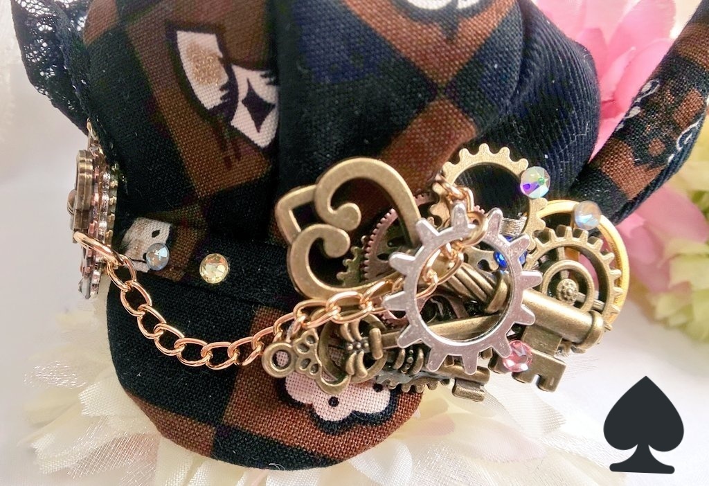 10cmぬいのサイズ帽子&ケープセット◆ブラウンアリスシリーズ