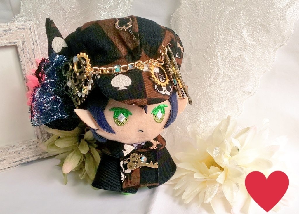 10cmぬいのサイズ帽子&ケープセット◆ブラウンアリスシリーズ