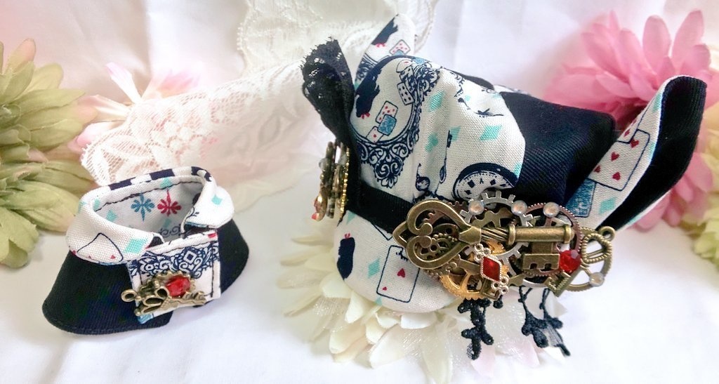 10cmぬいのサイズ帽子&ケープセット◆ゴシックアリスティータイム