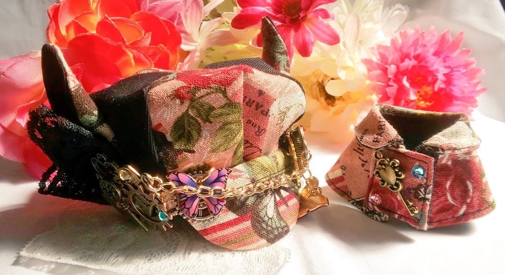 10cmぬいのサイズ◆帽子&ケープセット