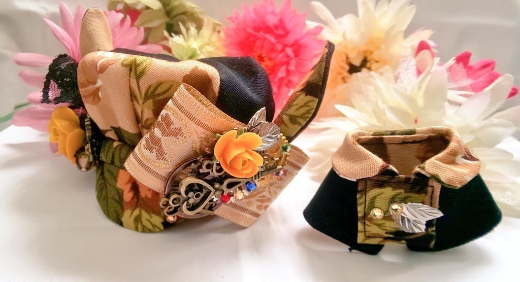 10cmぬいサイズ◆帽子&ケープセット◇セピアローズシリーズ