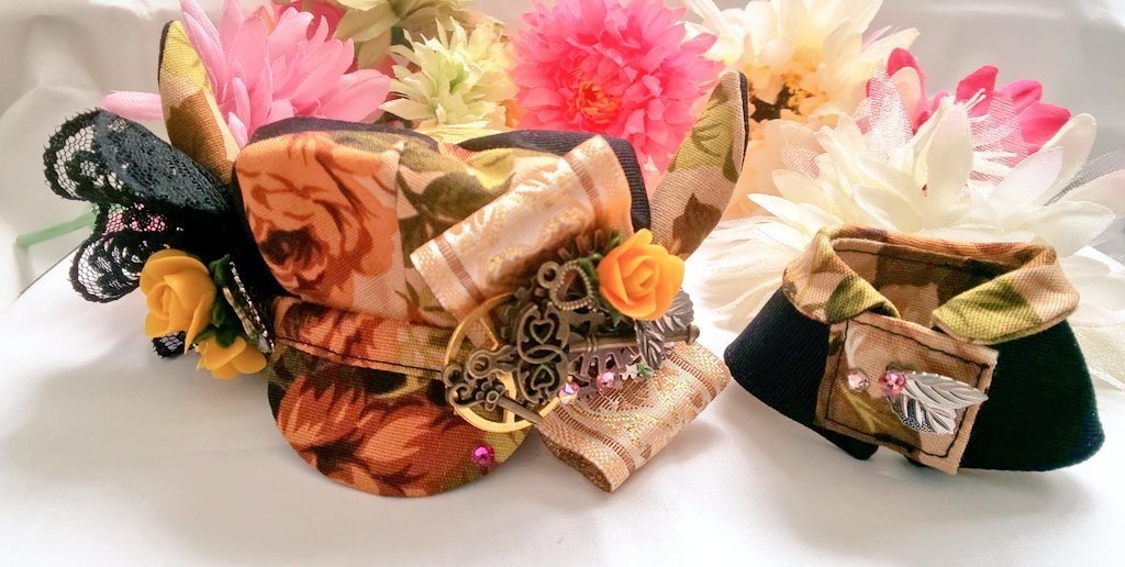 10cmぬいサイズ◆帽子&ケープセット◇セピアローズシリーズ