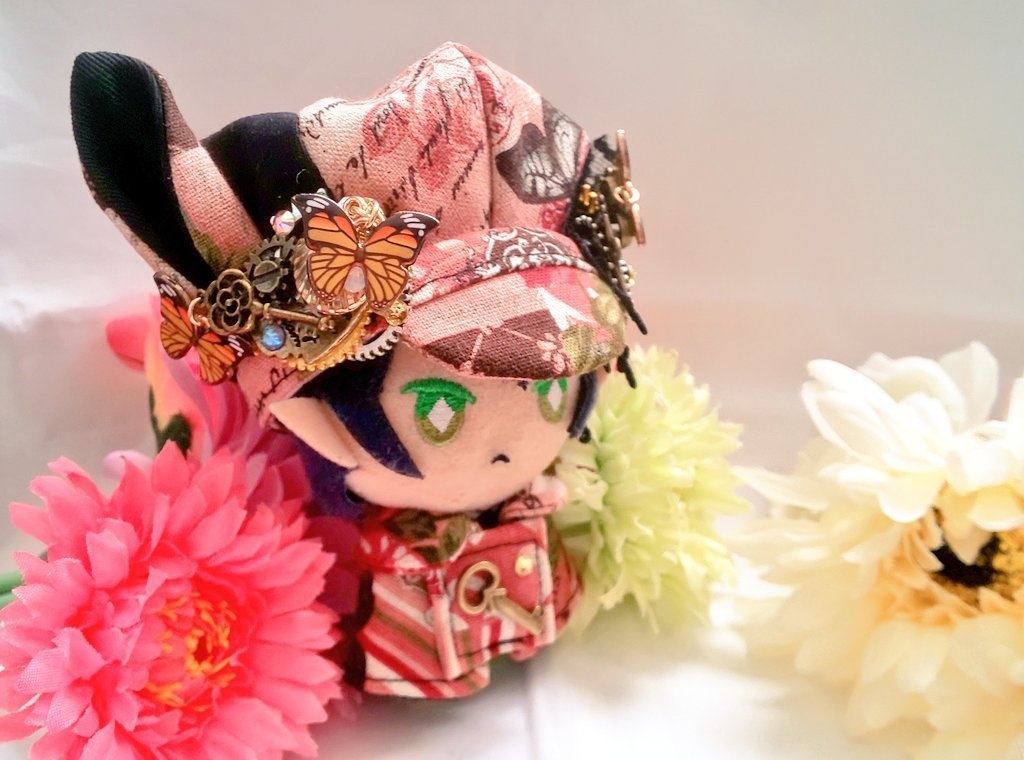 10cmぬいサイズ◆帽子&ケープセット◇ローズガーデンシリーズ