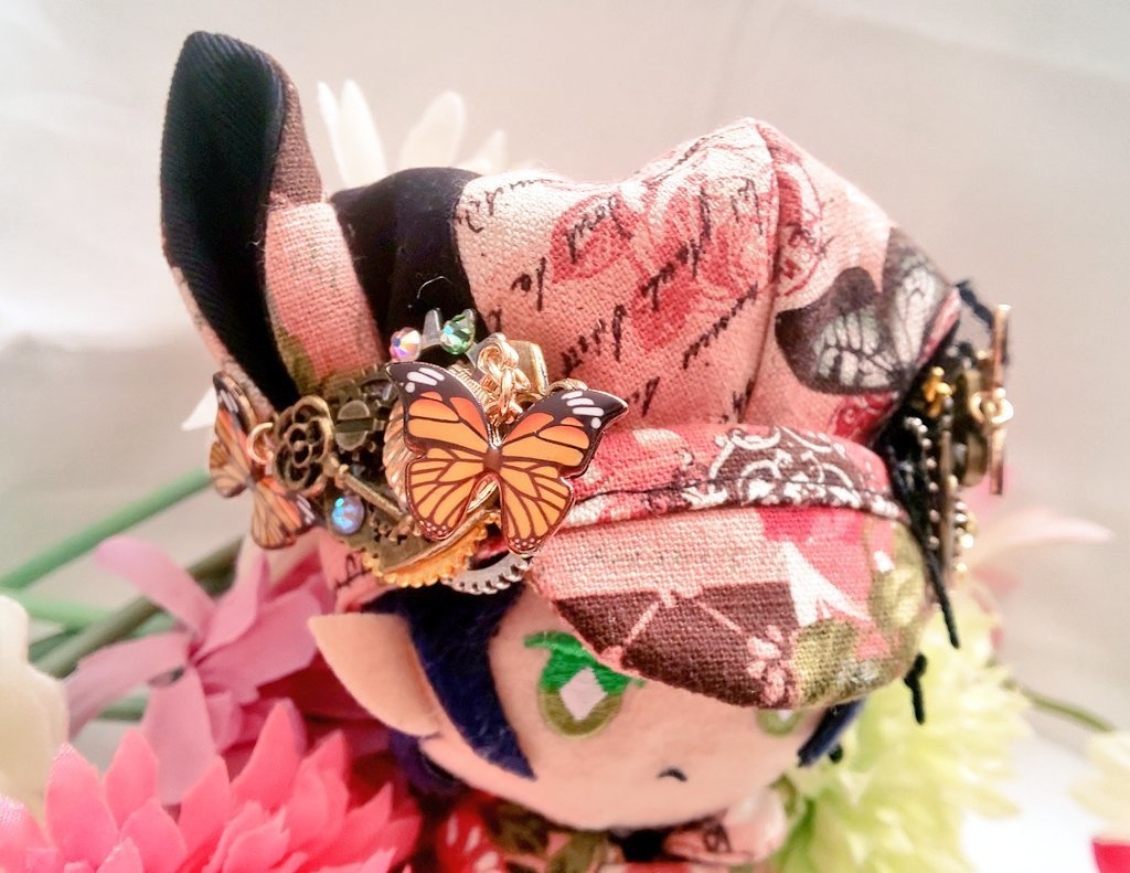 10cmぬいサイズ◆帽子&ケープセット◇ローズガーデンシリーズ