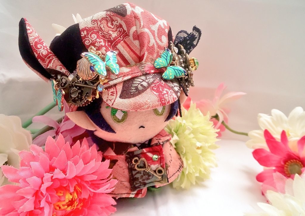 10cmぬいサイズ◆帽子&ケープセット◇ローズガーデンシリーズ