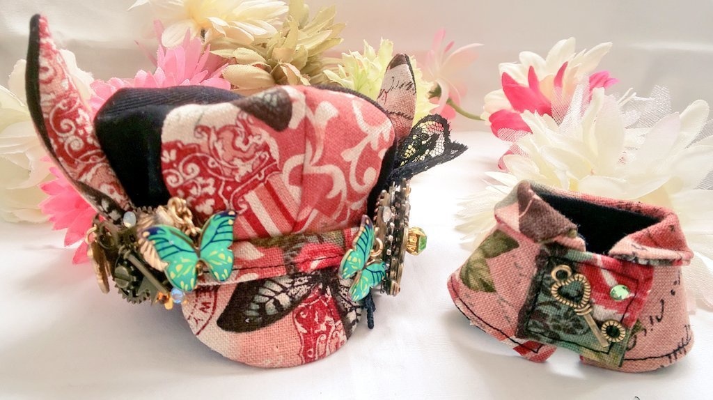 10cmぬいサイズ◆帽子&ケープセット◇ローズガーデンシリーズ