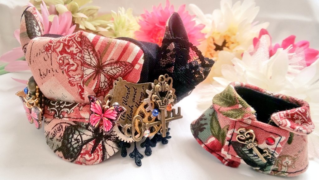 10cmぬいサイズ◆帽子&ケープセット◇ローズガーデンシリーズ