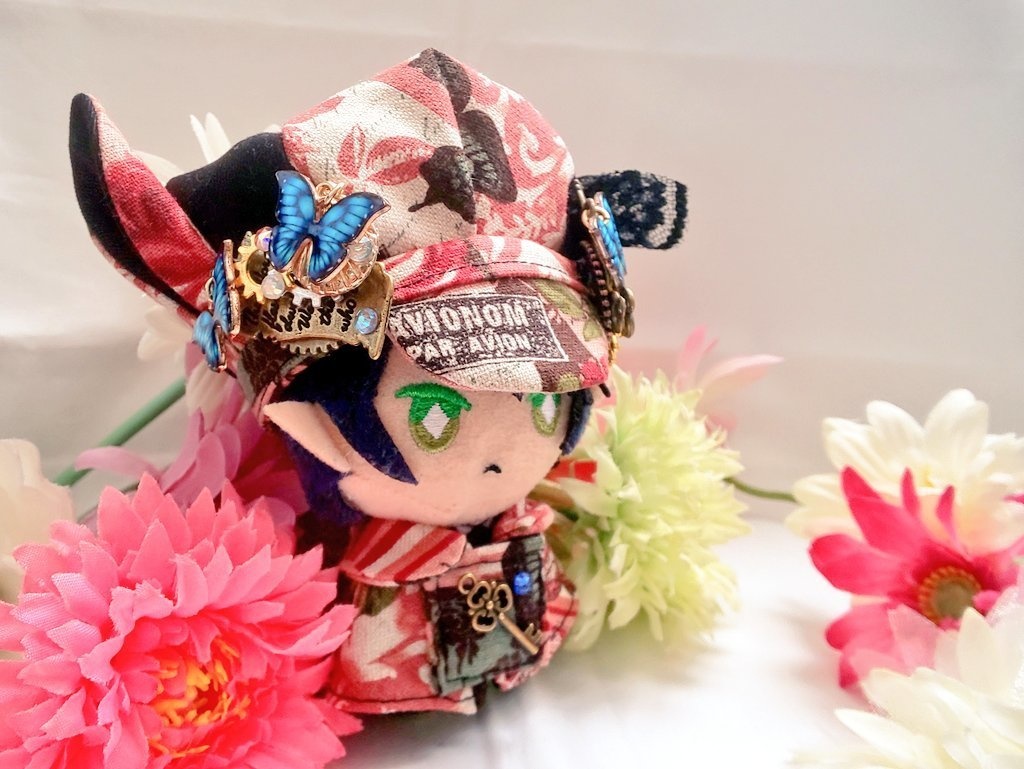 10cmぬいサイズ◆帽子&ケープセット◇ローズガーデンシリーズ